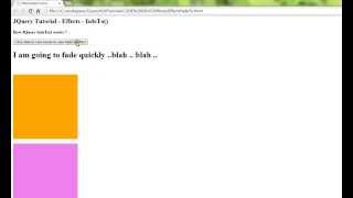 FADETO METHOD JQUERY EFFECTS DEMO