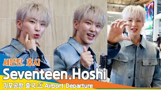 [4K] 세븐틴 호시, 어흥! 호랑이🐯 볼 콕❤️ (출국)✈️ Seventeen 'HOSHI' Airport Departure 2024.5.16 Newsen