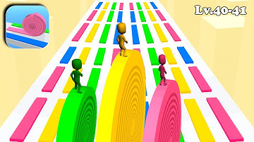 Layers Roll 🌈⭕🌈 Colors Gameplay New Update Android Game Level 40-41