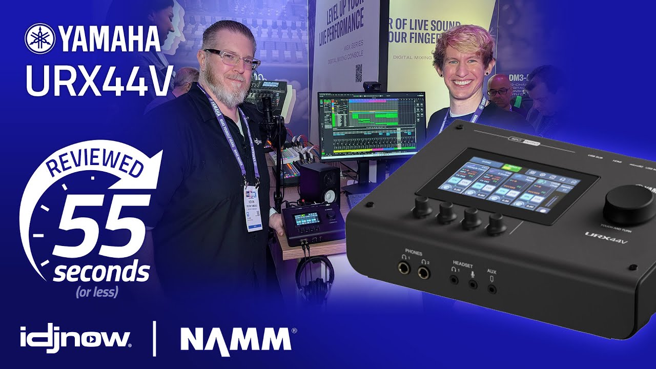 Yamaha URX44V in 55 seconds - NAMM 2026 w/ I DJ NOW - YouTube