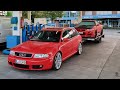 RS4 B5 towing R34 GTR / RS-Train