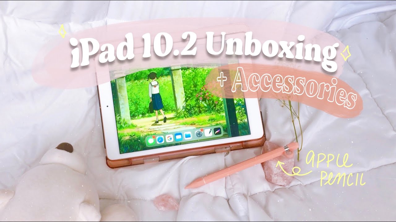 🌷 IPad 10.2-inch Unboxing ( 7th gen) + Apple Pencil + Accessories✨