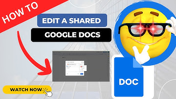 How to Edit a Shared Google Docs