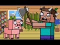 Decorating a house in minecraft gone wrong  block squad minecraft animation