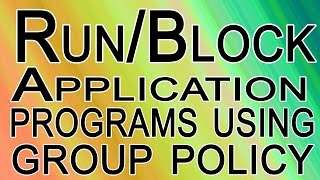 how to block any application without software using group policy screenshot 2