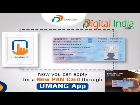 Now you can apply for a new pan card through umang application. apply, correction services introduced in umang. by choosin...