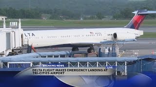 Delta plane from Indianapolis makes emergency landing at TRI- Elizabeth 630PM