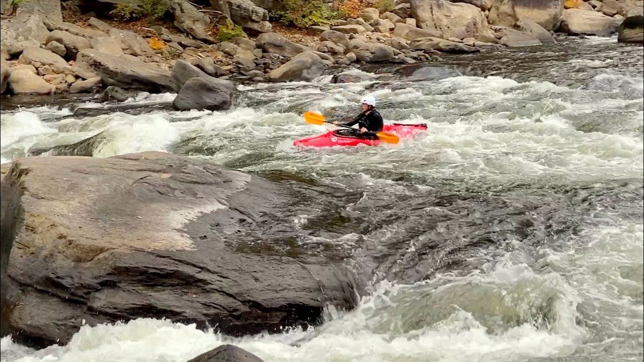Kayakers on Cucumber Rapids Youghiogheny River
