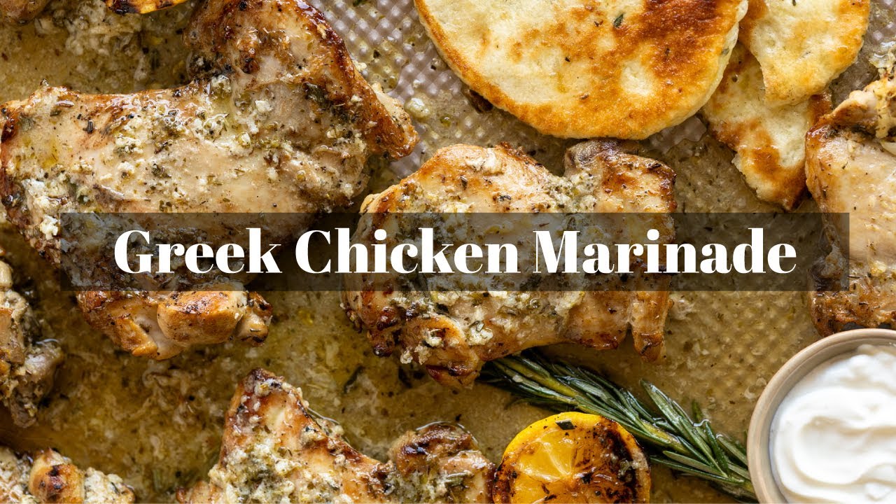 Greek Chicken Marinade Video