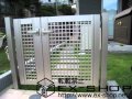 神奈川県のエクスライン門扉3型 両開き 施工例 | エクステリアのエクスショップ