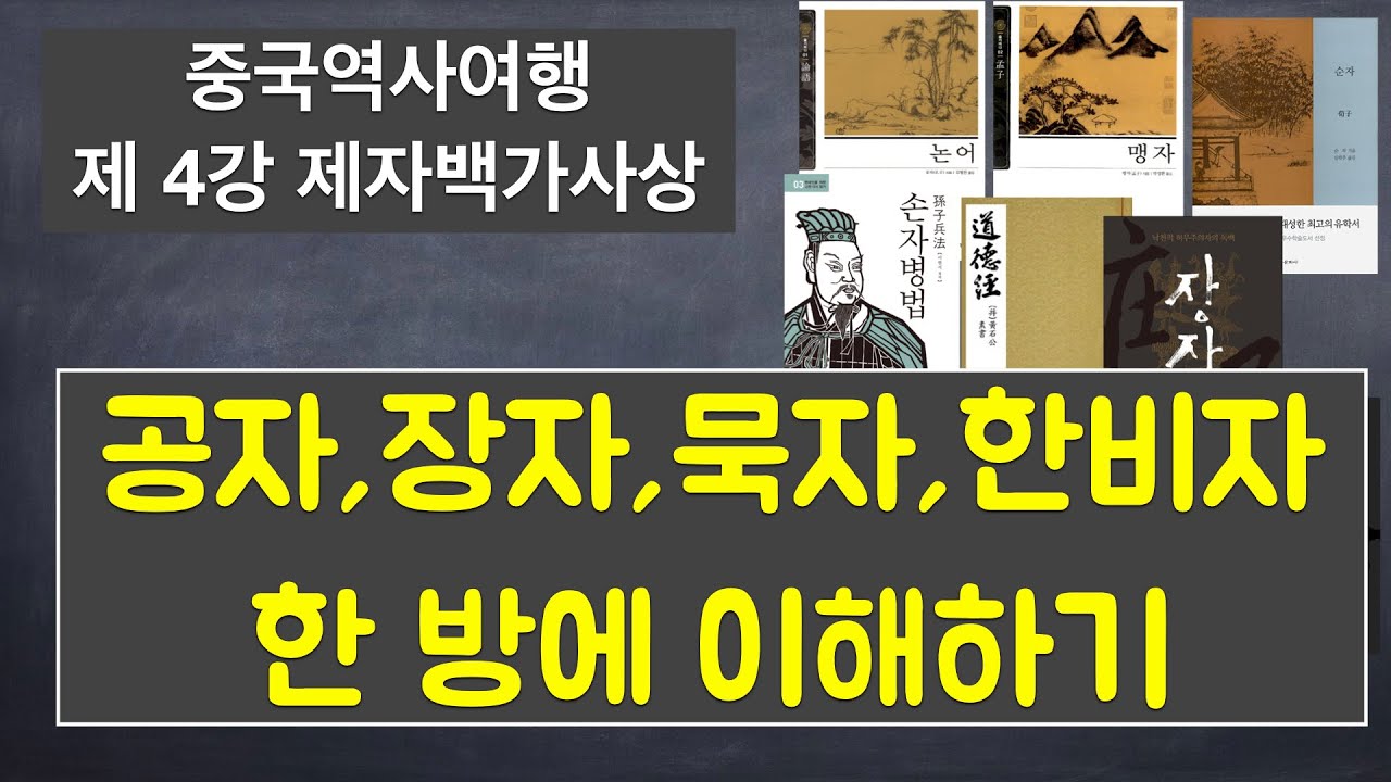 공자와 맹자의 유가, 노자 장자의 도가, 한비자, 상앙 법가 사상의 차이점 이해