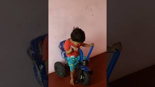 Aadhi riding tricycle@Youtubers Corner Malayalam