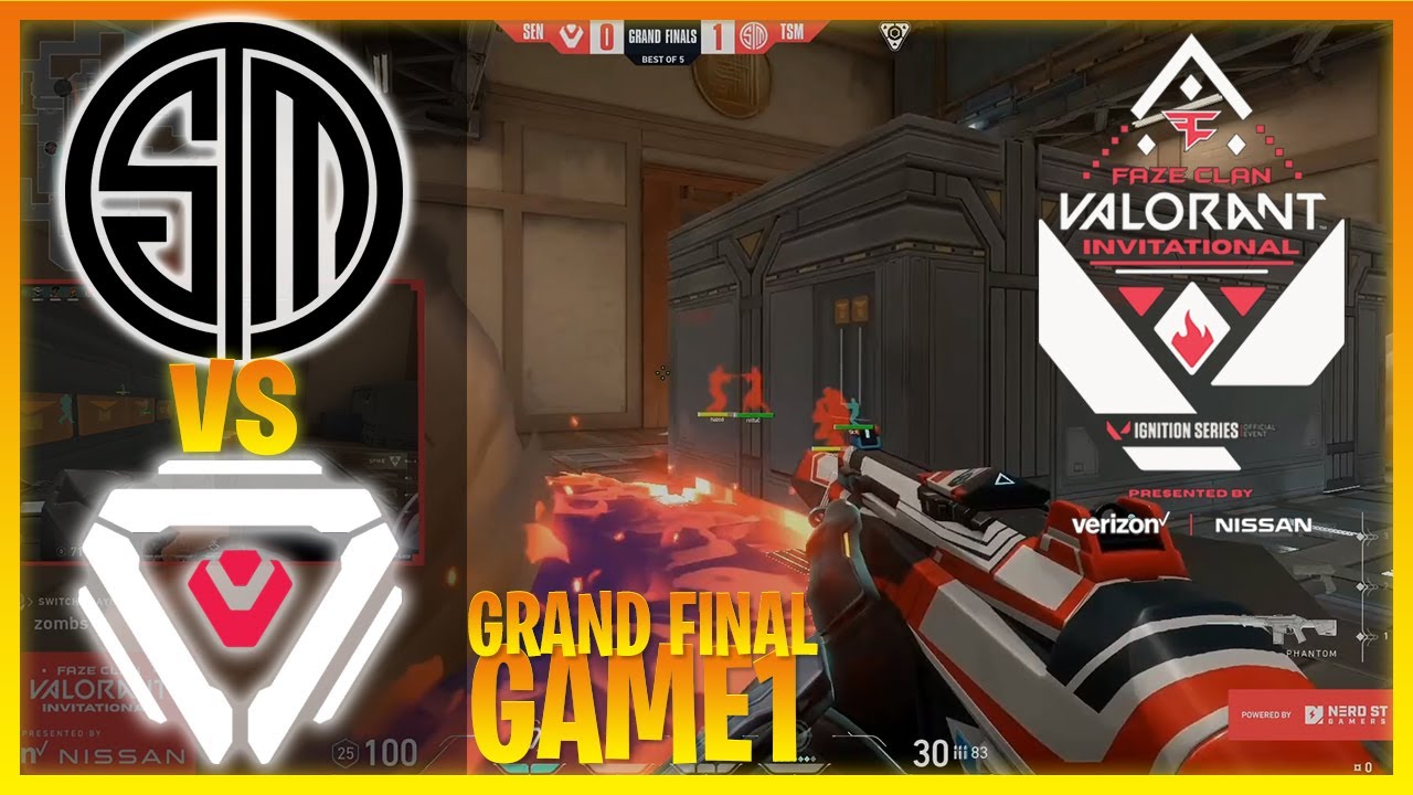 Grand Final - TSM vs Sentinels HIGHLIGHTS - Game 1 - FaZe Clan VALORANT Invitational