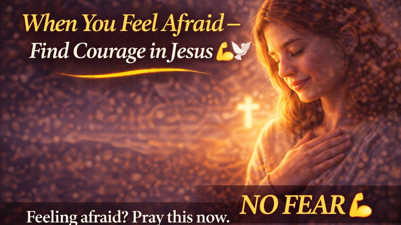 When You Feel Afraid — Find Courage in Jesus 💪🕊️ - YouTube