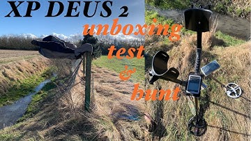 XP DEUS 2 / unboxing / test DEUS / DEUS II / first steps with DEUS 2 (enable closed capture)