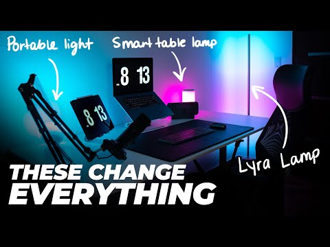 Adding Govee Smart Lights For A DREAMY Desk Setup!