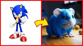 SONIC the Hedgehog ALL CHARACTERS as HAMSTER 2024