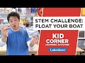 STEM Challenge: Float Your Boat