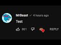 only MrBeast can comment on this video part 2