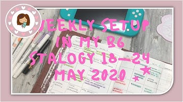 Plan with me Weekly | B6 Stalogy Setup