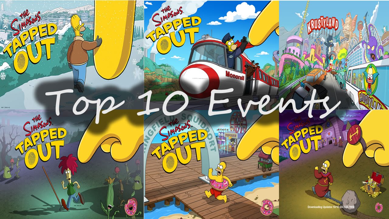 The Simpsons Tapped Out Top 10 Events YouTube