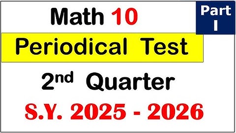 Part 1 Second periodical test mathematics 10 #math10 #polynomials #quarterassessment #test
