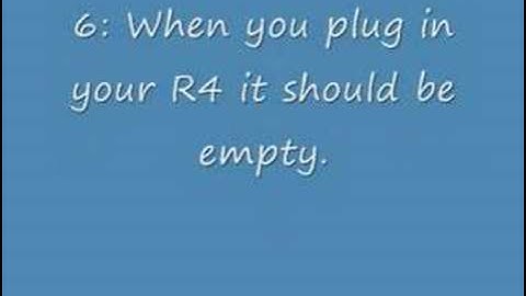 How to setup your R4 for your ds