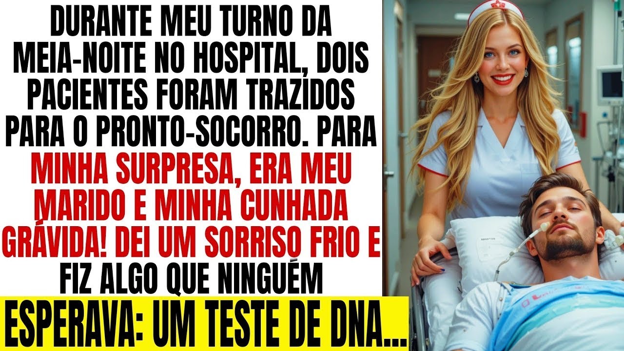 Durante meu plantão da meia noite, dois pacientes foram internados  meu marido e minha cunhada