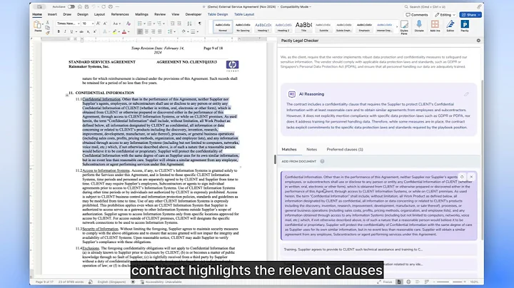 AI Contract Review Demo - Pactly CLM