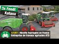 Entreprise de travaux agricoles ats france  rcolte de fourrage vert avec fendt katana 650