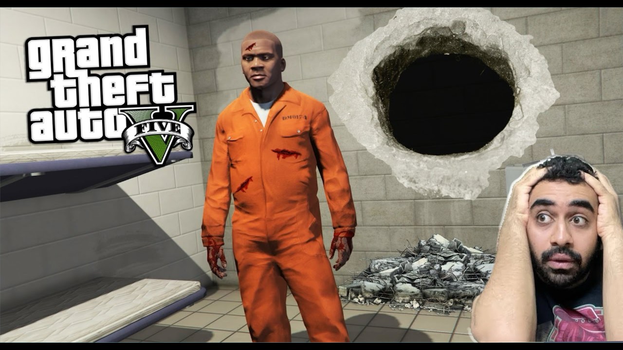 وش راح يصير اذا هربت مسجون🚓 في قراند ٥ GTA5🫨