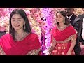 Sara Tendulkar Gorgeous In Red Lehenga At Akash Ambani And Shloka Mehta Engagement Party