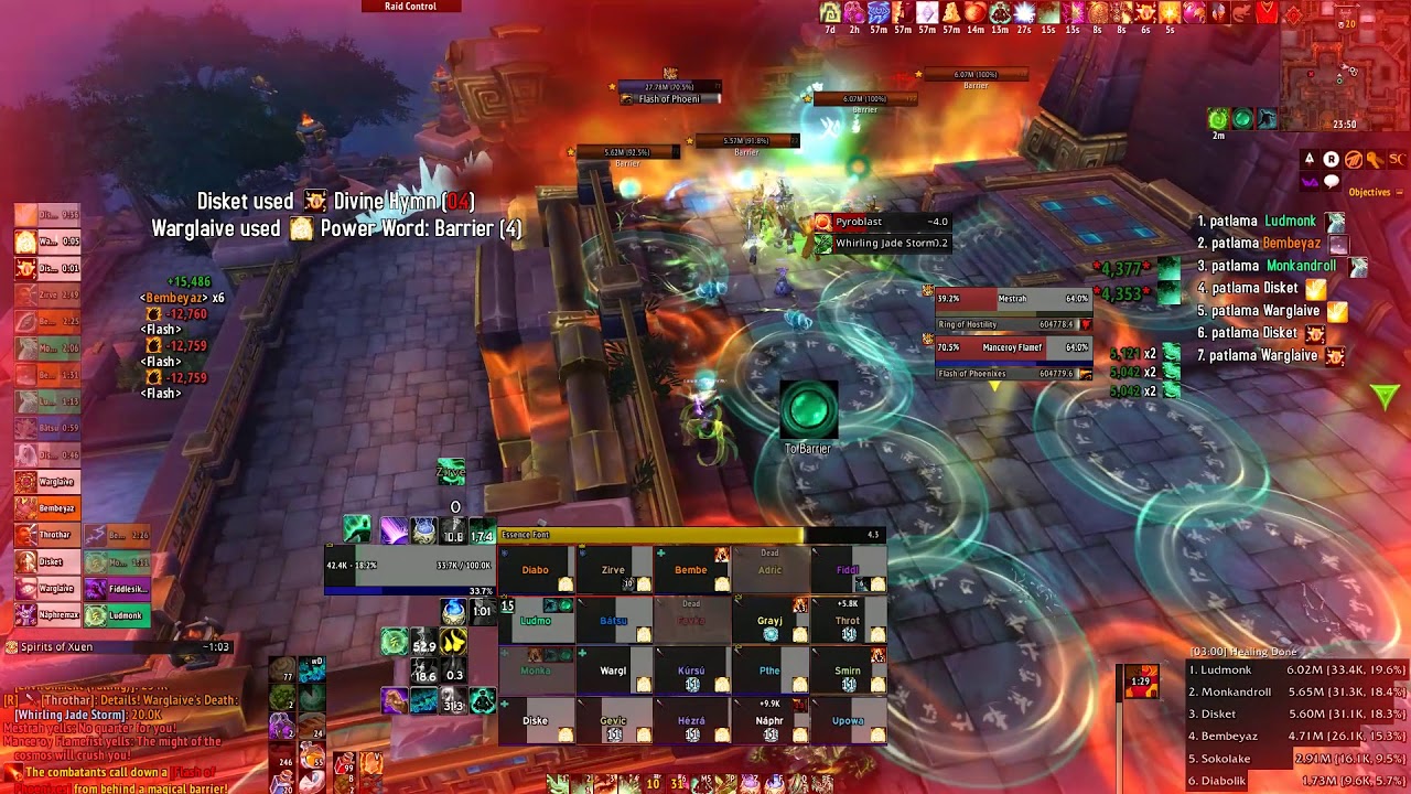 Tyrants - Jadefire Masters (Mythic) First Kill - Mistweaver Monk Pov - Battle for Dazar'Alor