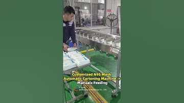 Customized N95 Mask Automatic Cartoning Machine ① Manuals Feeding