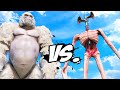 WHITE KING KONG VS SIREN HEAD - Epic Monster Battle