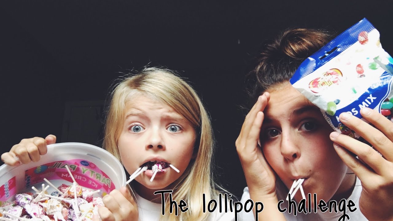 OUR FIRST VIDEO! (The lollipop challenge). YouTube