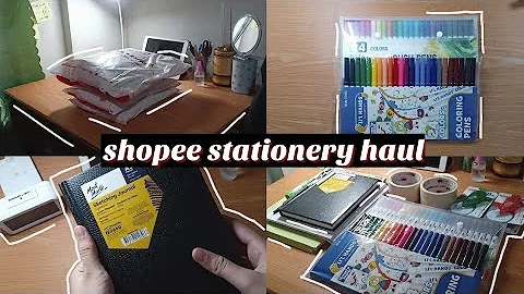 shopee stationery haul + asmr with lofi | Sakura Kissu