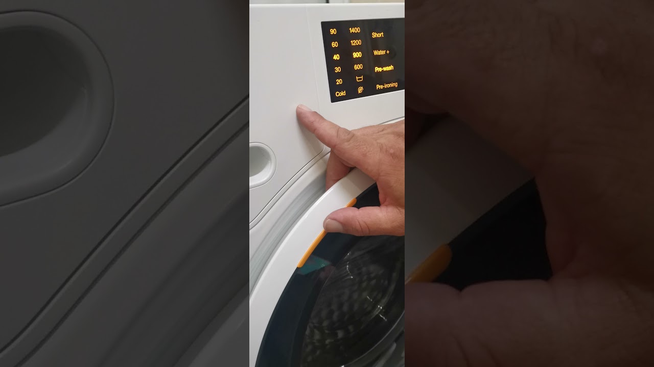 הסבר להפעלת מכונת כביסה של מילה 8 ק"ג דגם wd120