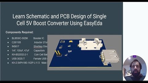 Part 1/4, Learn Schematic and PCB Design of 5V Boost Converter By EasyEda, Datasheet Explained