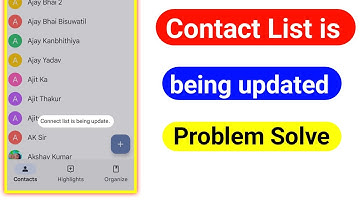 Contact list is being updated problem | Connect list is being updated