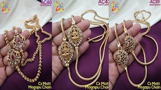 1 grm gold Mop chain, mugappu chain designs | thali chain design | mop designs | latest mop chain