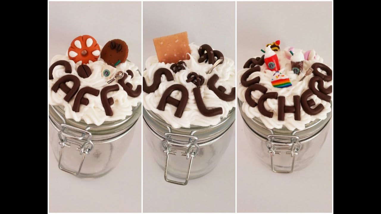 TUTORIAL: BARATTOLI DECORATI con SILICONE e FIMO (idea regalo)