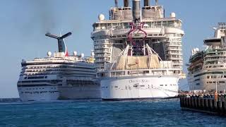 Carnival Glory crash Cozumel 12-20-19