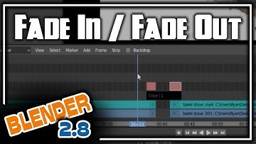 Blender 2.8 Video Editing - Fade In Fade Out