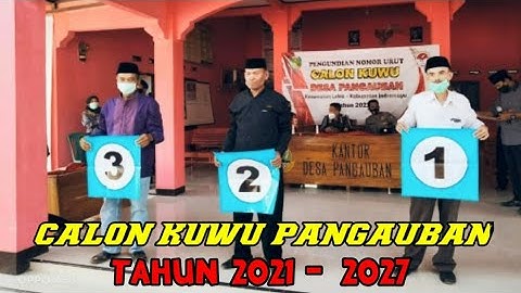 CALON KUWU DESA PANGAUBAN - LELEA - INDRAMAYU || PEMILIHAN NOMOR URUTAN KUWU