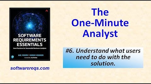 The One-Minute Analyst: Practice #6