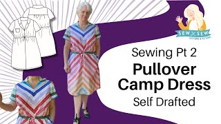 Sewing Part 2 Pullover Camp Dress #SewFrugal