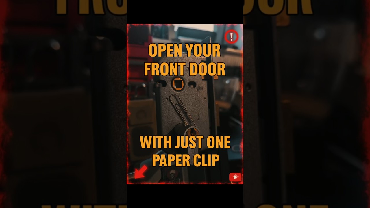 Open your front door with only a paperclip! 