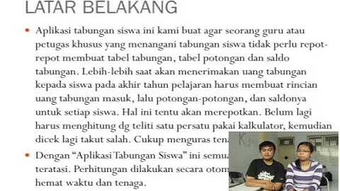 Aplikasi Tabungan Siswa