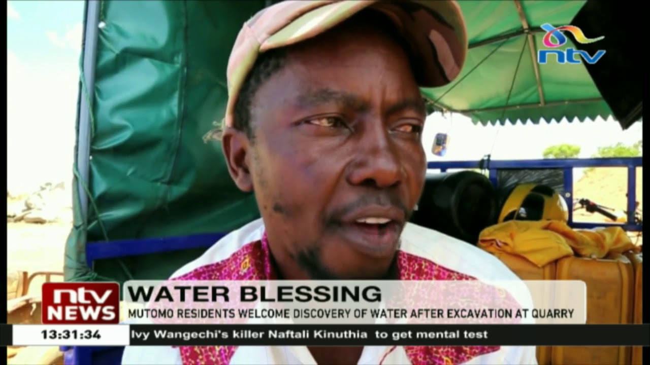 Mutomo residents welcome water discovery after excavation at quarry